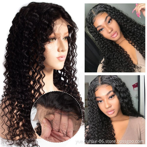 HD Lace Full Virgin Brazilian Human Hair Wigs Transparent Lace Front Human Hair Wigs for Black Women